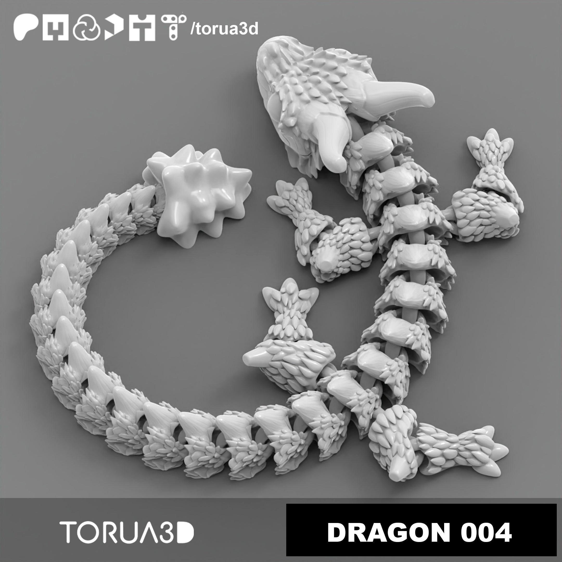 Articulated Dragon 004 - Digital Download
