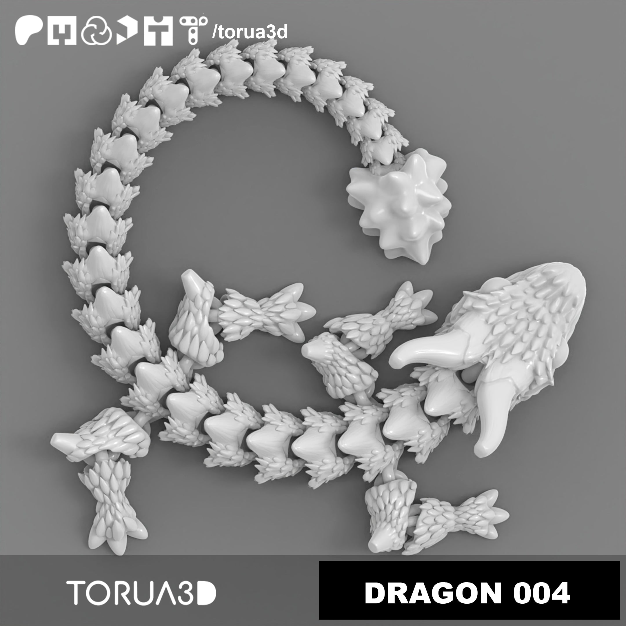 Articulated Dragon 004 - Digital Download