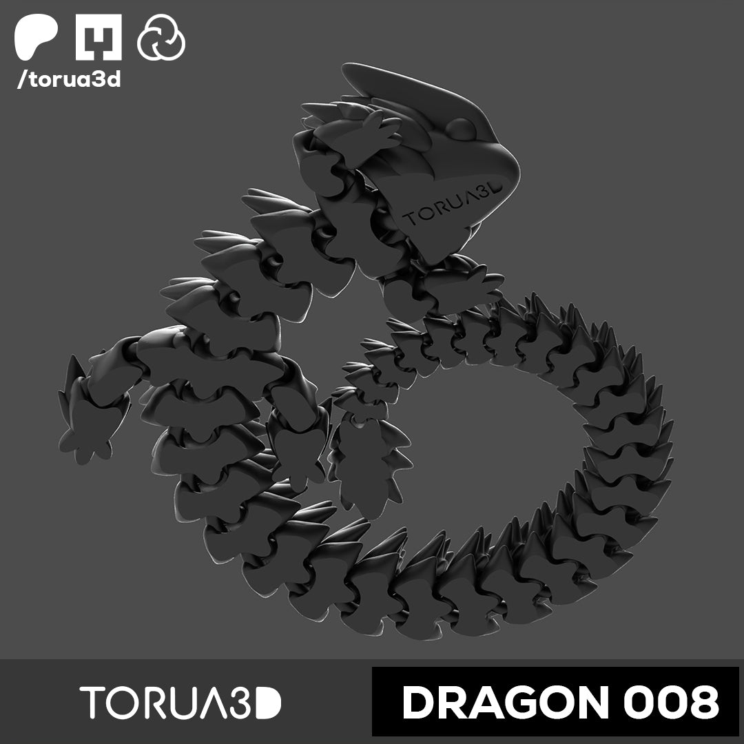 Articulated dragon 008 - Digital Download