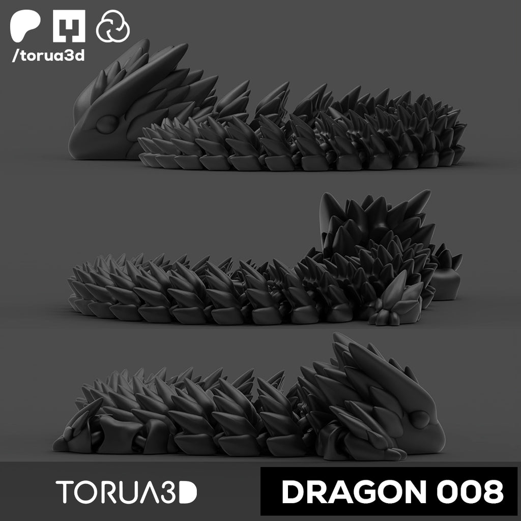 Articulated dragon 008 - Digital Download