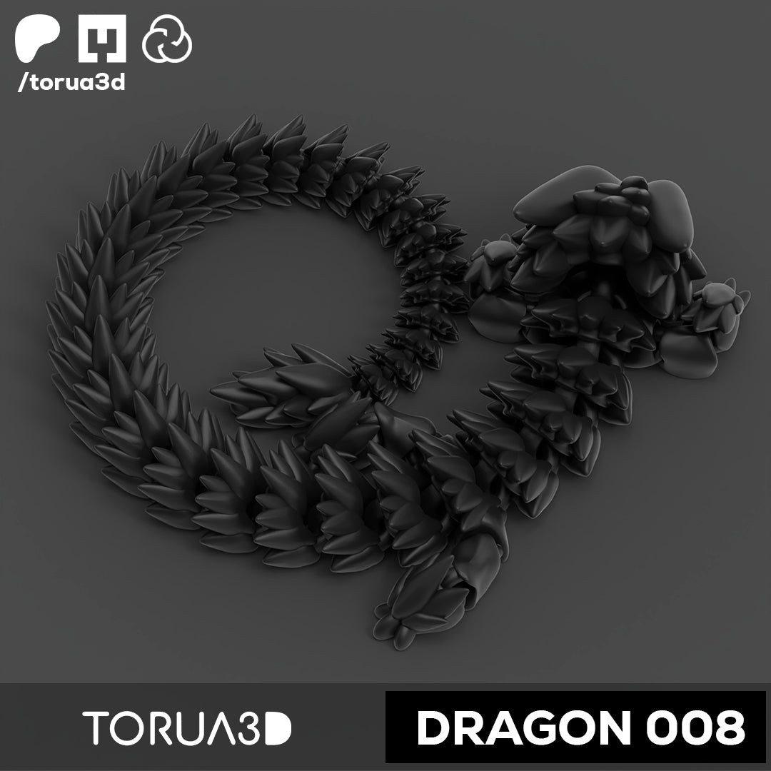 Articulated dragon 008 - Digital Download