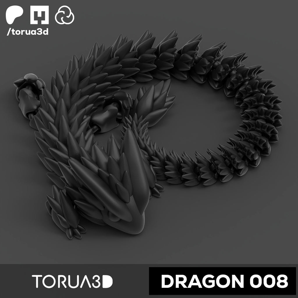 Articulated dragon 008 - Digital Download