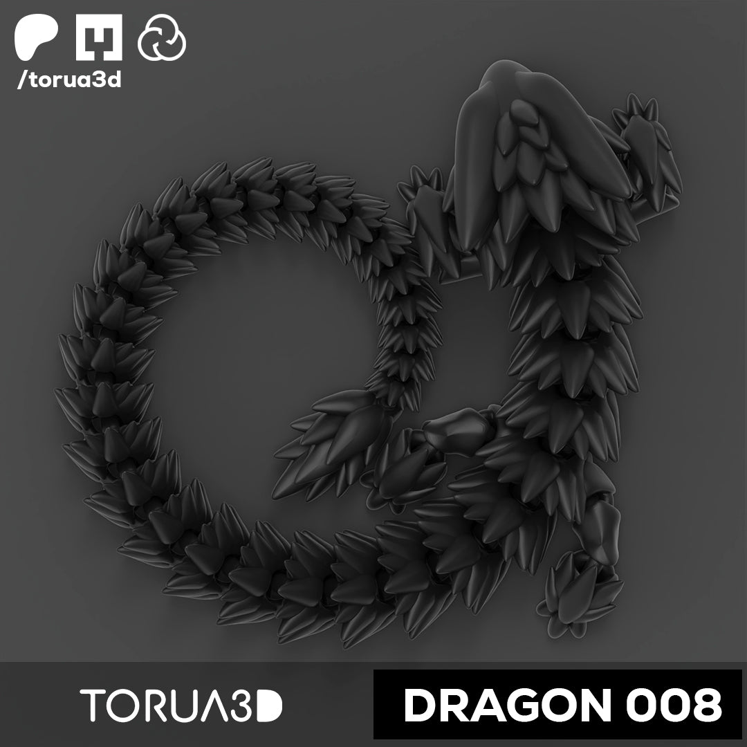 Articulated dragon 008 - Digital Download